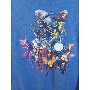 Marvel Vintage Characters Rustic Blue Men's T-Shirt Size Small